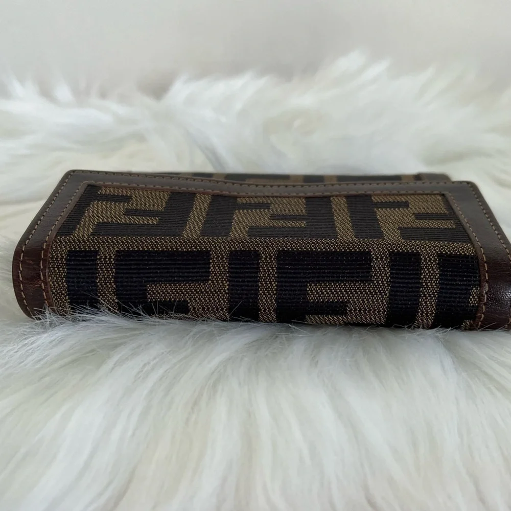 FENDI Zucca Trifold Wallet EUC Authenticity Guaranteed